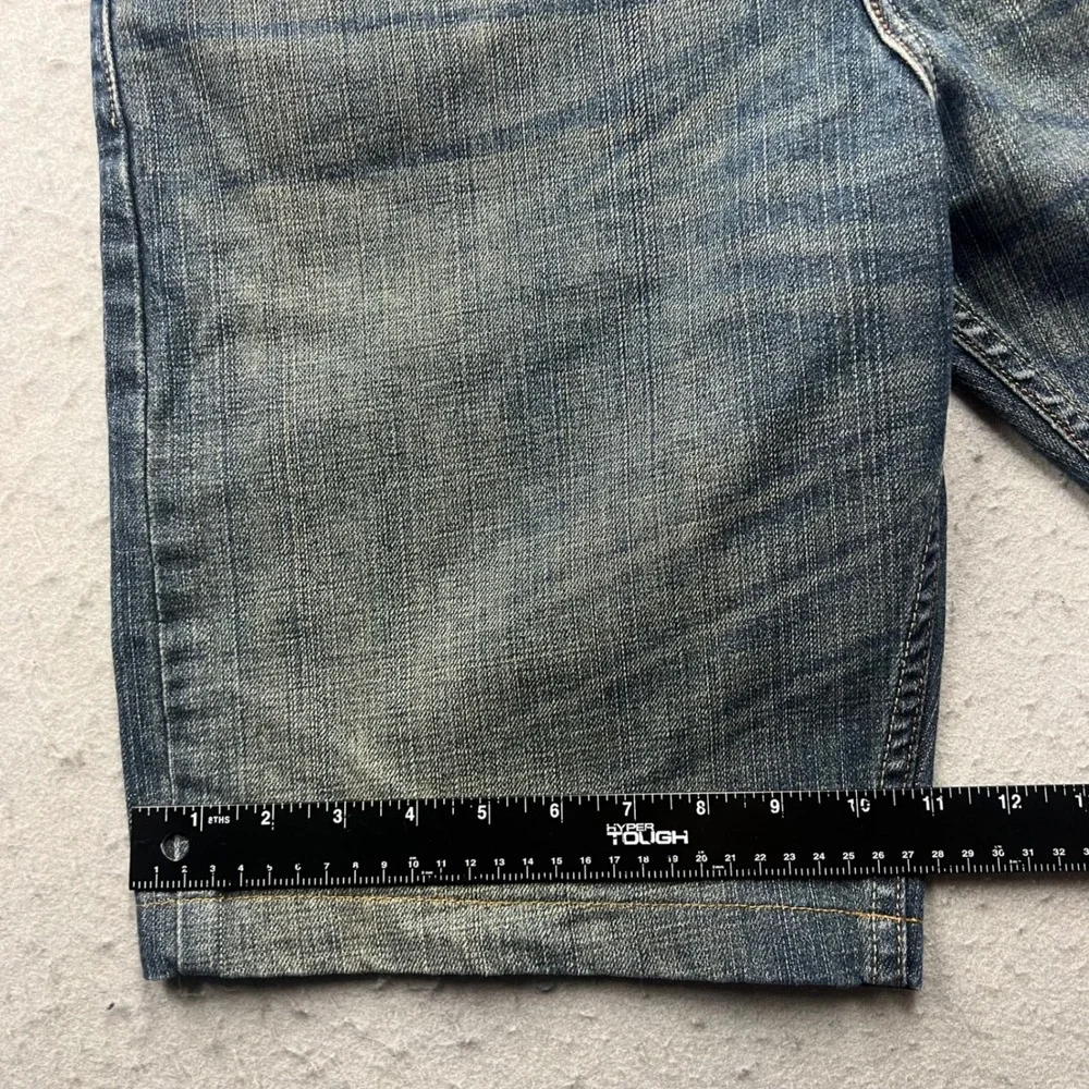 Vintage Levis 569 Loose Straight Denim Shorts Mens 32 Blue Medium Wash Jean Y2K